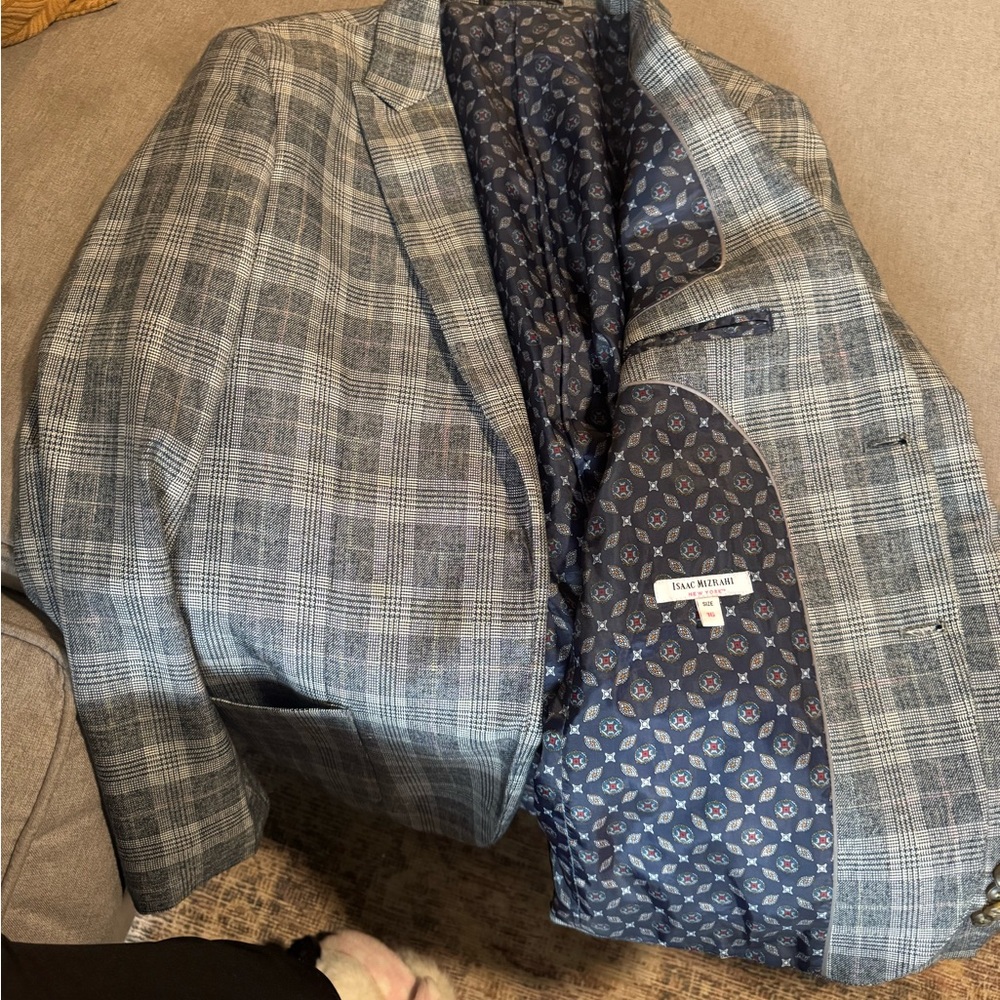 Gray Plaid Boys Blazer